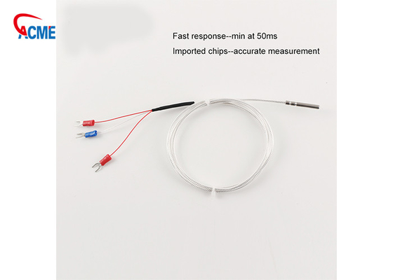 Transdutor -50-100 Pt1000 hidráulico 3 do sensor de temperatura da RTD Pt100 de Ntc ponta de prova do sensor de temperatura de 2 fios